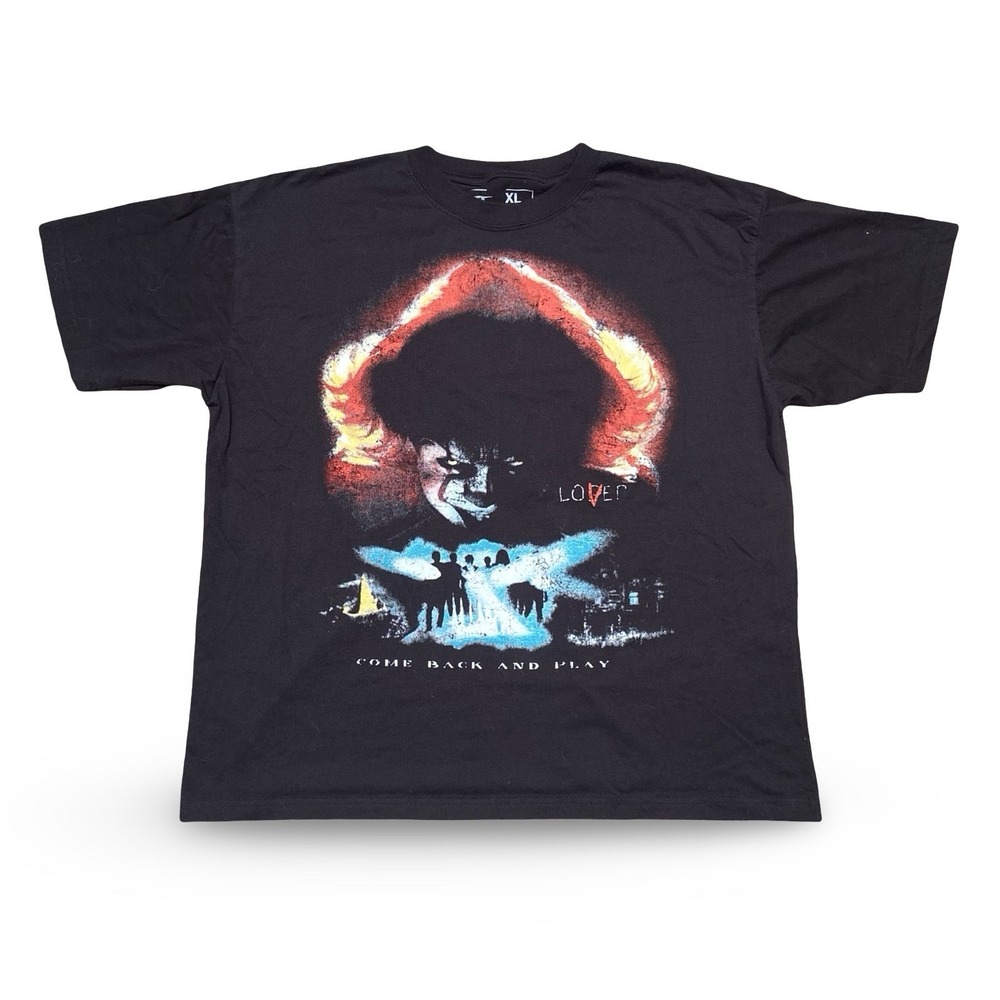 IT Chapter Two Pennywise Lover T-Shirt Men's XL Black Horror Graphic Tee